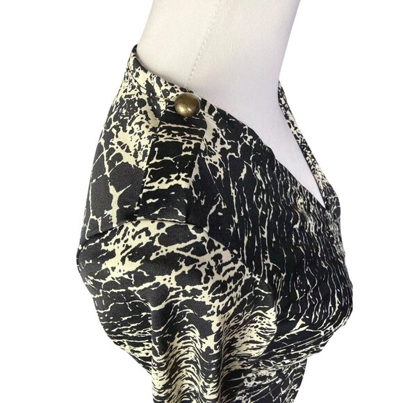 Vintage Jonathan Martin Women's V-Neck Wrap Dress With 3/4 Sleeves Knee Length - Picture 10 of 12